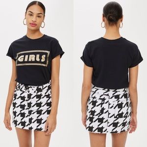 Topshop Gold Girls Slogan Tee
